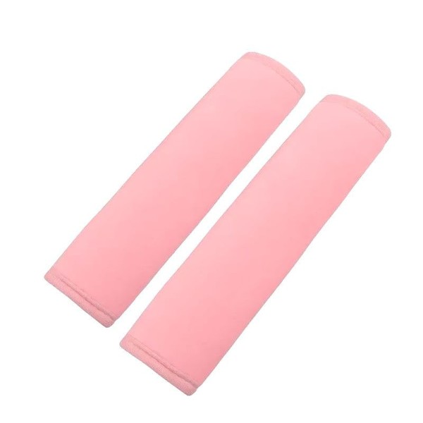 2Pcs Pink Seat Belt Covers, Soft Shoulder Pad Protectors for