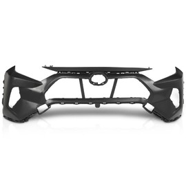 CROSSDESIGN Bumper Cover Fascia Front Compatible with Toyota RAV4 2019-2024,Without Parking Aid Sensor Holes 521194A916, TO1000451