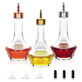 Giyofom Bitter Bottle Set with 3 Dasher Bottles (1.7 oz/50 Ml), Professional Bar Tool for Making Craft and Restaurant