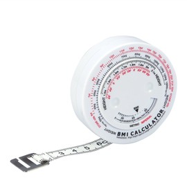 Body Measure Tape - Index Round Fat Measurement Fitness Measuring Body Retractable Tape Arms Chest Thigh or Waist Measuring Tape Fitness Goals BMI Calculator