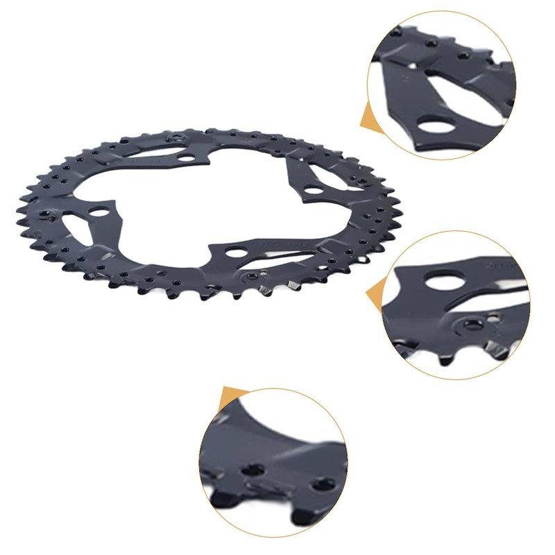 Ausi 3pcs Bicycle Chainrings 22/32/44T Speed Crankset Chain Ring Set