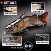 Robotic Swimming Fishing Electric Lures 5.12" USB Rechargeable LED Light
