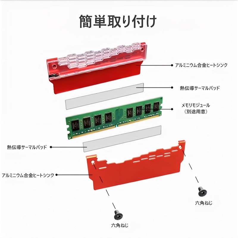 [Small Lab] COOLMOON Memory Heatsink LED ARGB 5V 3pin RAM