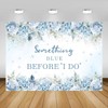 AIBIIN 7x5ft Blue Hydrangea Wedding Shower Backdrop Something Blue Before