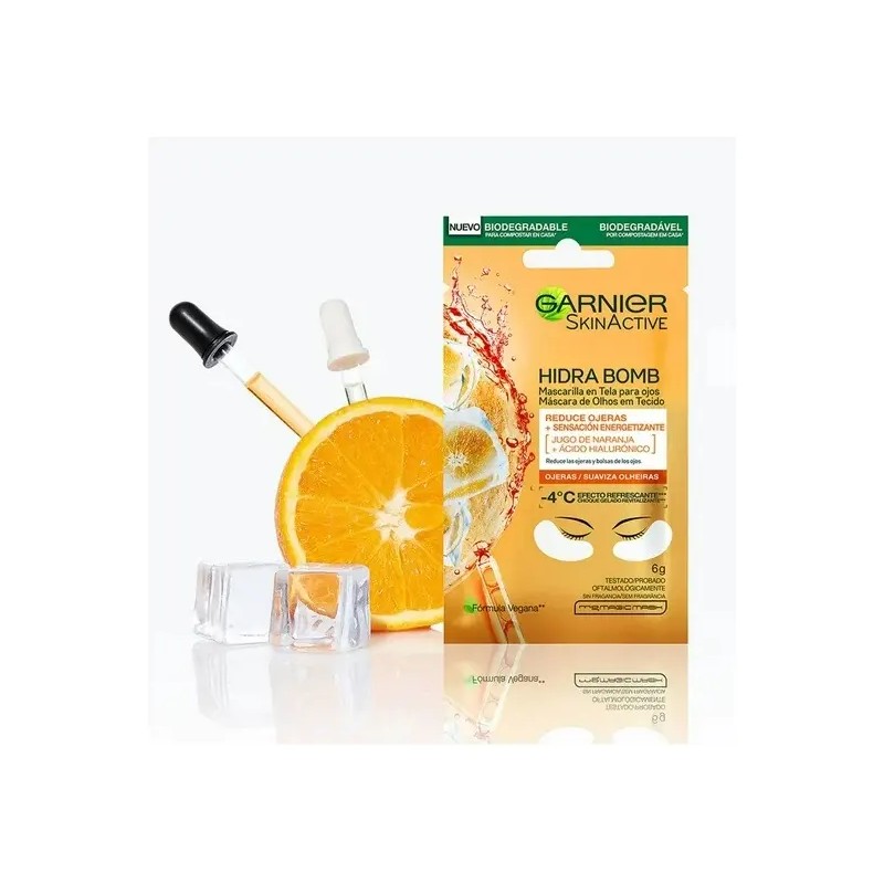 Garnier Hidra Bomb Mascarilla De Tela Para Ojos Anti Ojeras