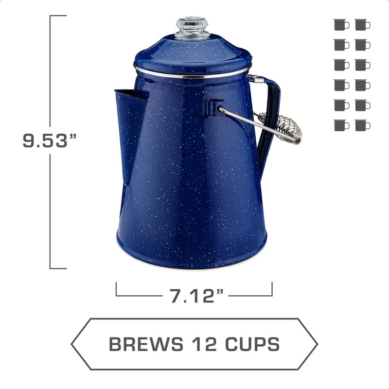 COLETTI Classic Percolator Coffee Pot — The Most Nostalgic Camping