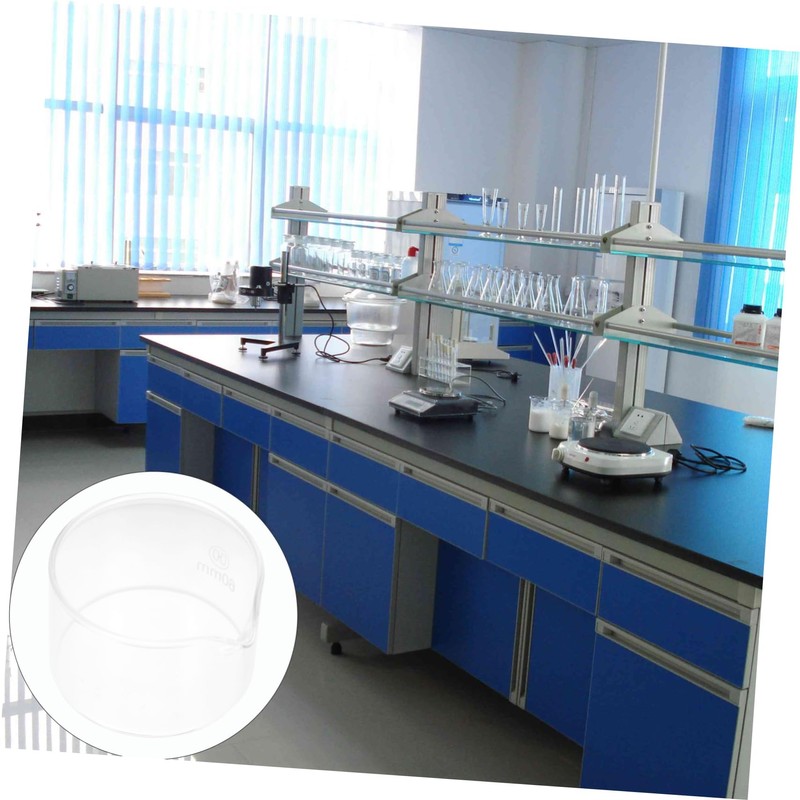 MAGICLULU 1Pc Borosilicate Glass Crystallizing Dish with Spout Evaporation Dish