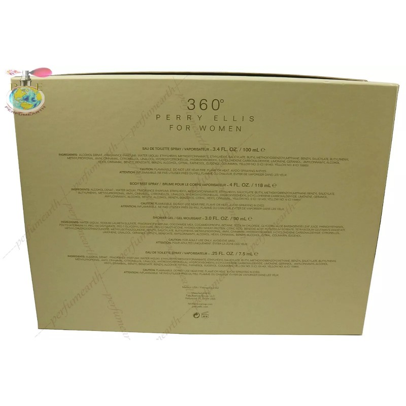360 PERRY ELLIS BY PERRY ELLIS 4PCS GIFT SET 3.4
