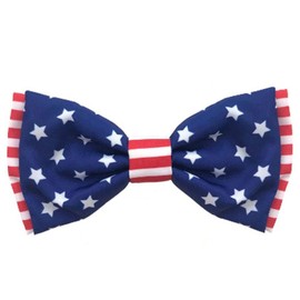 Huxley & Kent Bow Tie for Pets | Liberty (Large) | 4th of July Bow Tie Collar Attachment | Fun Bow Ties for Dogs & Cats | Cute, Comfortable, and Durable | H&K Bow Tie