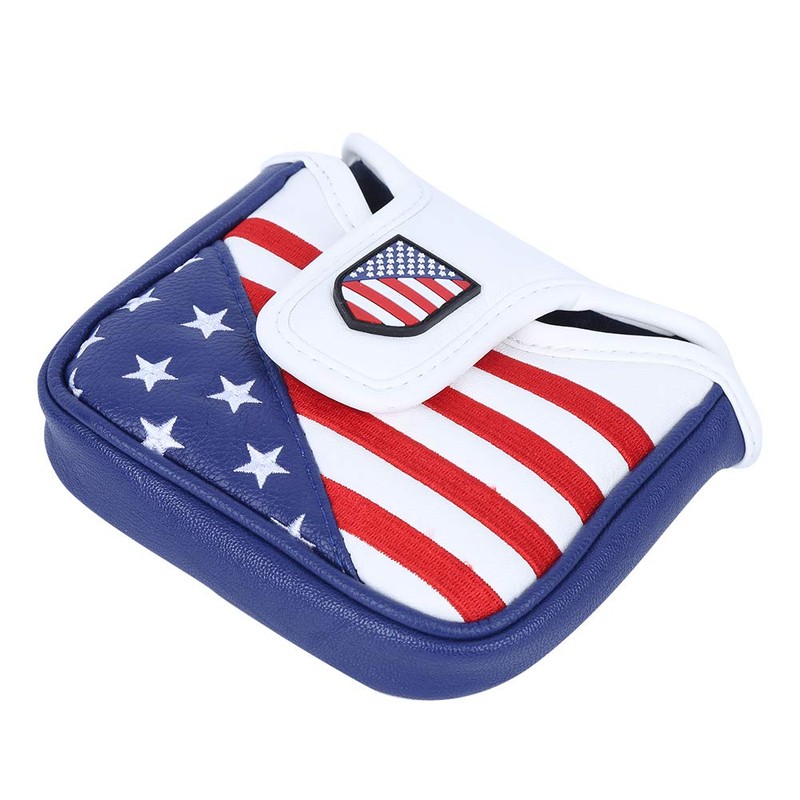 PU Waterproof Mallet Putter Cover, Golf Putter Head Cover with