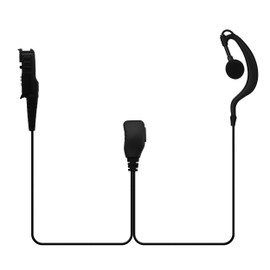 Motorola XPR 3500e Earpiece with Mic/PTT, Compatible with Motorola XPR 3300e 3500 3300 for Walkie Talkie 【G Shape】 Headset for Two Way Radio Law Enforcement