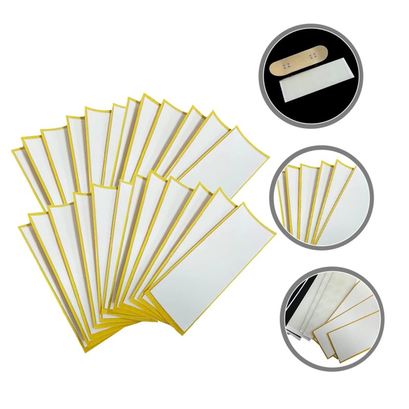Toddmomy 10Pcs Fingerboard Foam Grip Tape, 10pcs Finger Skateboard Stickers