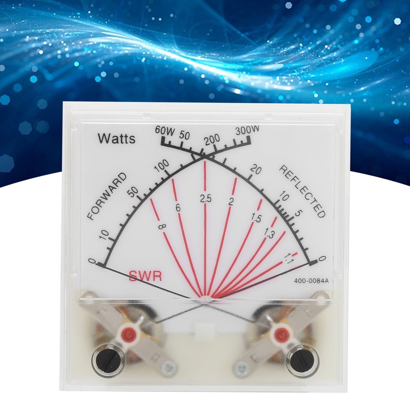SWR/Power Watt Meter Double Needle 60/300W Power Meter Transmitter with