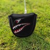 Hacbop 1Pc PU Leather with Shark Embroidery Magnet Golf Mallet