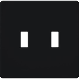 Lutron FG-2-BL Fassada 2-Gang Wallplate, Black