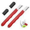 2pcs Pocket Blade Sharpener, Premium Wolfram Steel Garden Tool Sharpener