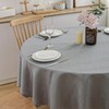 SPRICA Round Jacquard Tablecloth Water Resistance Solid Color Heavy Weight