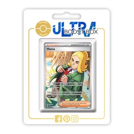 Hassa (Sinius) 205/167 Secret Full Art Trainer - Ultraboost X Écarlate et Violet 6 - Mascarade Crépusculaire Box with 10 French Pokémon Cards