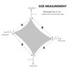 AsterOutdoor Sun Shade Sail Rectangle 8' x 12' UV Block