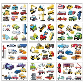 KC certified children's car tattoo sticker face painting, daycare, kindergarten, school, stay-at-home play class material, K type, 1 set, vehicle / KC인증 어린이 자동차 타투스티커 페이스페인팅 판박이 어린이집 유치원 학교 집콕놀이 수업 재료, K타입, 1세트, 탈것
