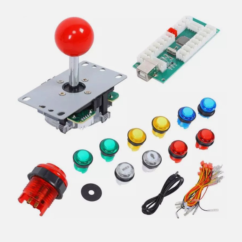 DIY Arcade Joystick Kit Circuit Board Joystick 5P USB PC