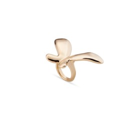 18K Gold Plated Alloy Medium Butterfly Ring UNOde50, 18K Gold Plated Alloy, No Gemstone