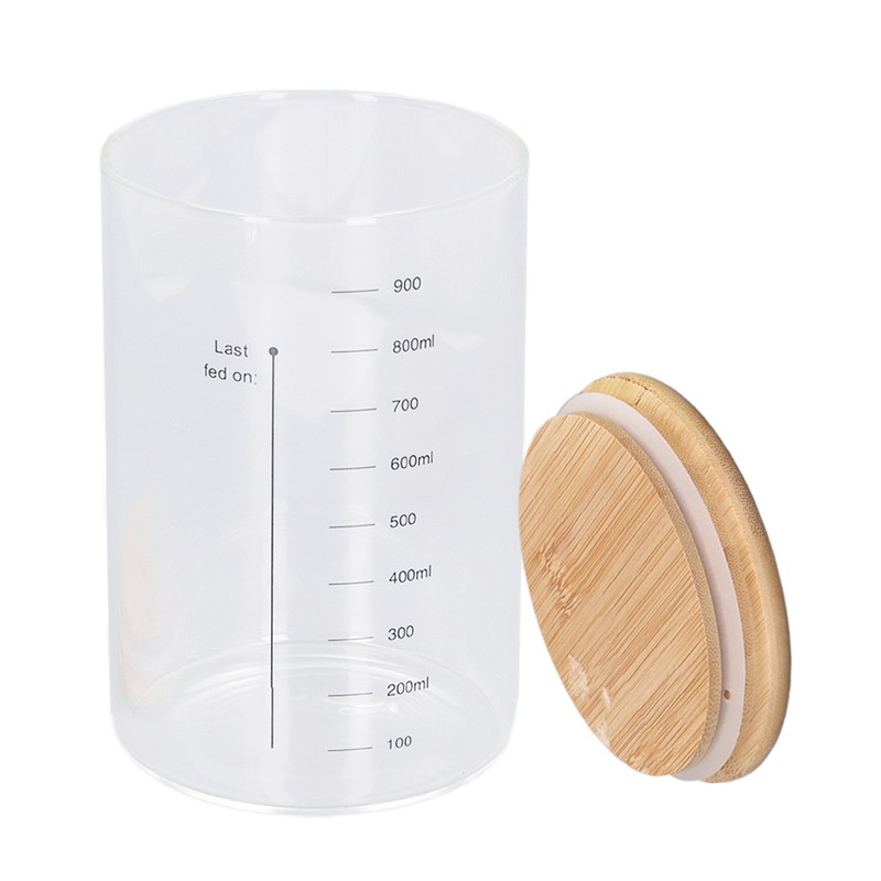 Sourdough Starter Jar Kit Wooden Lid 34oz Sourdough Bread Baking