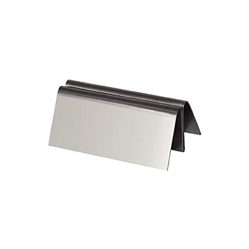 Stainless Steel Menu Holder Leaflet Board Restaurant Commercial 30X80X50mm