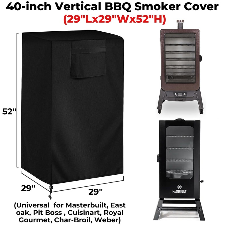 40-inch Vertical Smoker Cover, Compatible with Most of Vertical Smoker