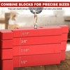7Pcs Setup Blocks Height Gauge Set Adjustable Woodworking Carpenter Measuring