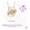 THE9SHOP Set De Dorada Giratiempo, Snitch Pulsera Collar Y Accesorios