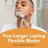 BIC Flex 5 Sensitive Refillable Razor, 1 Handle and 7