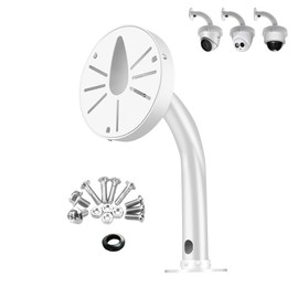 CTXSumTec Security Camera I/J Type Wall Mount Bracket, Dome Camera Mount Universal Camera Wall Mounting Bracket/IP Camera for CCTV Security Camera (10" J-Shapped Mount)