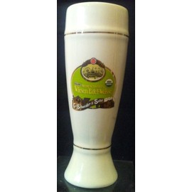 Georg Schneider's Wiesen Edel-Weiss Oktoberfest 2006 Ceramic Pilsner Glass, Wiesen Edel-Weisse Beer Glass 9-1/8" x 3-1/4", German Beer GLASS