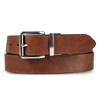 Nautica Men's Reversible Belt, Flag Pattern-Cognac, 38"