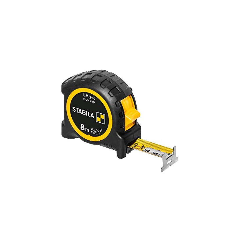 STABILA Pocket Tape Measure BM 300, 8 m (26 inches),