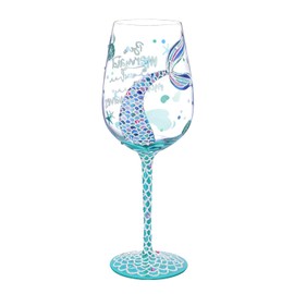 NymphFable 15oz Handgemalt Weingläser Meerjungfrau Sagen Geschenkideen Personalisierte Geburtstagsgeschenk Für Frauen