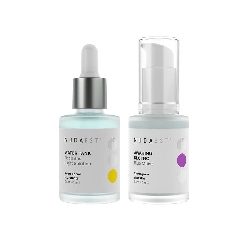 Set suero iluminador y contorno de ojos para bolsas y