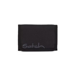 Satch Wallet - Coin Compartment, Note Compartment, Window Wallet Synthetic, black