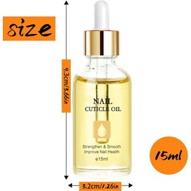 UYGTHI Nail Cuticle Oil 15ML With Almond Scent, Nourishing Cuticle Oil, Hydrating Nail Oil And Soothing Cuticle Care Oils For Perfect Cuticle Care