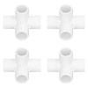 Fafeicy Accesorios de Tubería de 6 Vías, 10 Piezas, PVC,