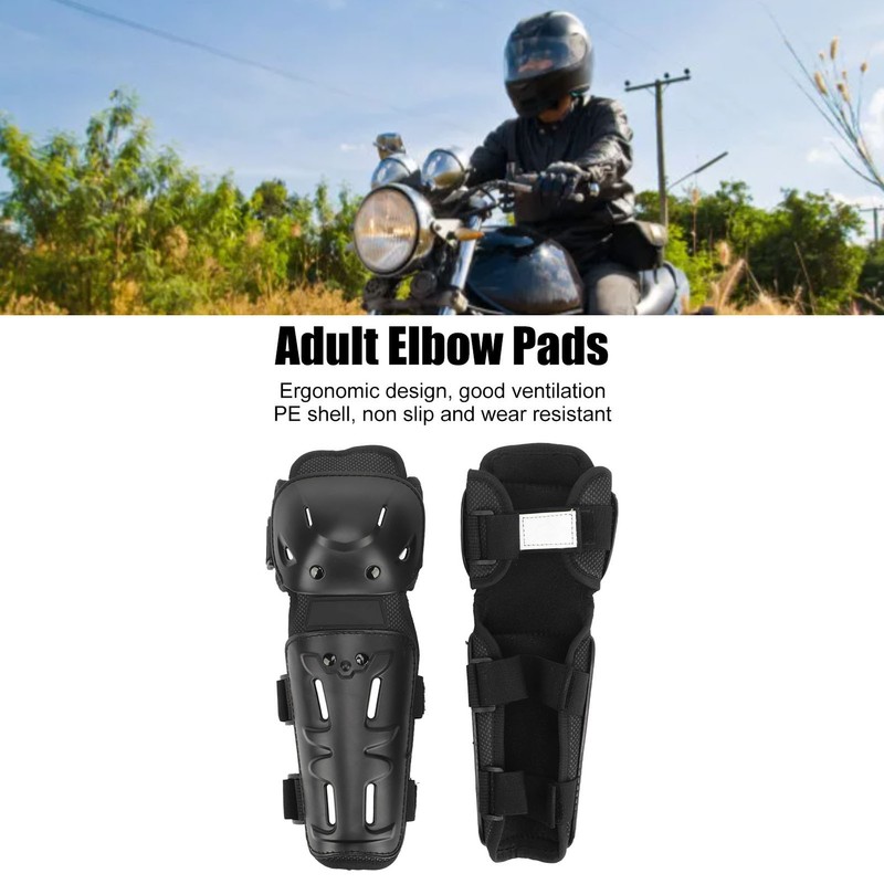 2PCS Adult Elbow Pads with Vent Holes Motorcycle Elbow Brace