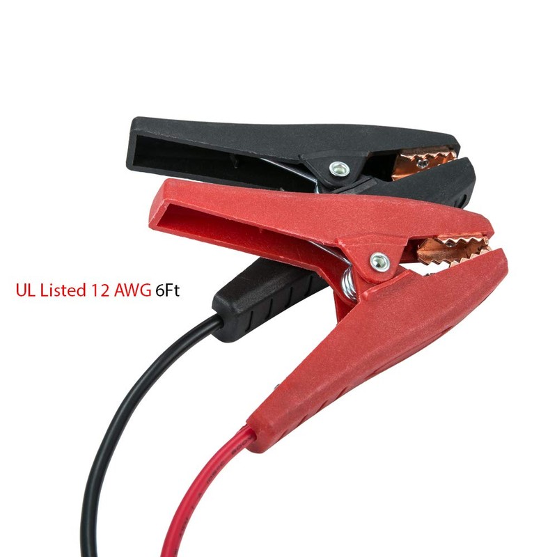 YCIND Battery Alligator Clips Clamp Clip-on to 3/8" Ring Eyelet
