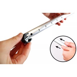 Pepe - Forearm Crutches for Adults (x2 Units, Open Cuff), Adult Crutches Adju...