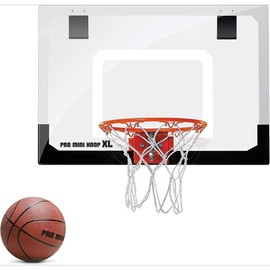 Pro Mini Indoor Basketball Hoop - Over The Door – Portable - Great for Home, Dorms, Offices, and Gifts - Color: XL