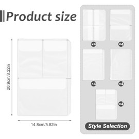 A5 Planner Inserts, 20pcs Binder Pouch, A5 Organizer Dividers Binders,Waterproof Ring Binder Pocket Sleeves, Zipper Folder Pockets, Clear Accessories Sheet Protectors