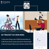 FOSIEN® Silent Track Cage - AirTag Bicycle Drink Holder Side