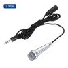 sourcing map 2Pcs Mini Microphone Tiny Microphone Portable Microphone Mini
