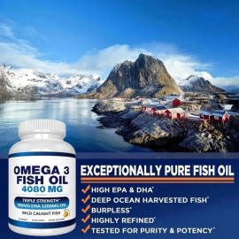 Tarmya Wild Caught Omega 3 Fish Oil – 120 Softgels