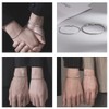 yaozeio Matching Couple Snake Bracelet for Women Men Silver Snake
